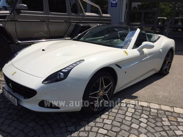 Rental Ferrari California T Cabrio White in Linz