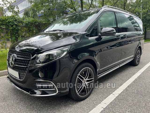 Rental Mercedes-Benz V-Class (Viano) V300d Long AMG Equipment (Model 2024, 1+7 pax, Panoramic roof, Automatic doors) in Linz