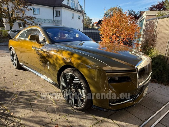 Rental Rolls-Royce Spectre Coupe Luxury Electric Chartreuse in Salzburg