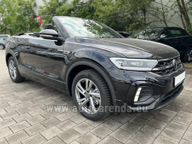 Rental Volkswagen T-Roc Convertible R-Line 1.5 TSI, 2025 year, 4 seats, 150 HR, Black in Austria