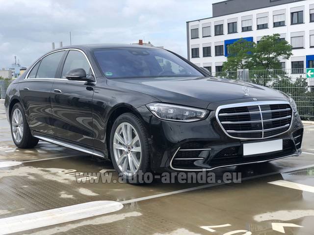 Transfer from Bad Hofgastein to Munich Airport General Aviation Terminal GAT by Mercedes S350 Long 4MATIC AMG equipment car